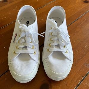 Superga White Canvas Shoes
